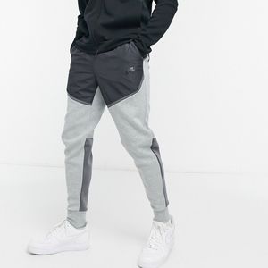 Nike Tech Fleece Color Block Sweatpants - Gray
